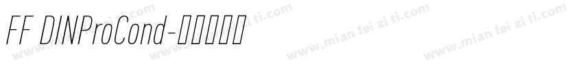 FF DINProCond字体转换
